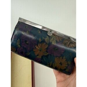 PATRICIA NASH CAUCHY WALLET Floral PAINTING RFID Push Lock